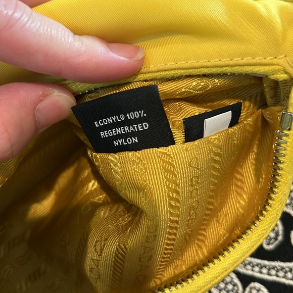 Prada- yellow nylon crossbody - Picture 7 of 9